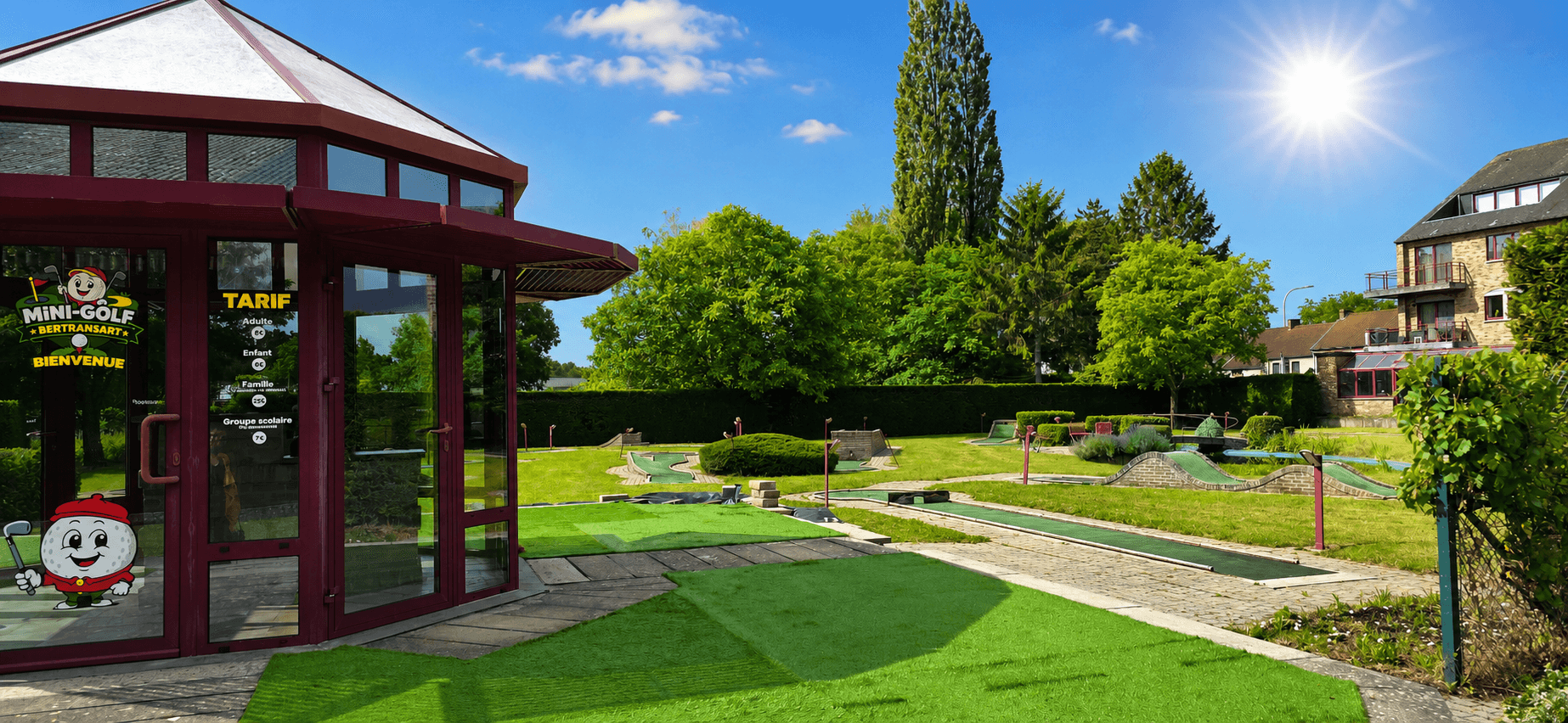 Le parcours du Mini Golf Bertransart